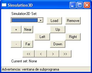 control del modelo simulation3D