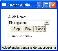 control del model audio